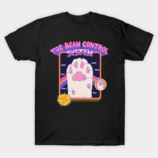 Toe Bean Control System T-Shirt by Hillary White Rabbit